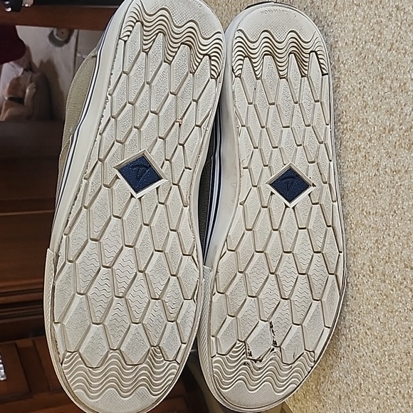 Sperry Top Sider Men's Casual  Canvas Olive Green Shoes Size 12 - Picture 7 of 8